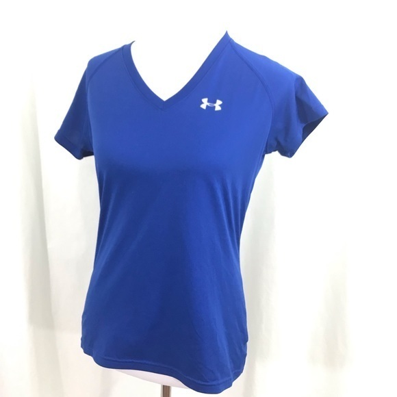 Under Armour Blue Loose Fit Athletic Shirt S - Picture 1 of 5
